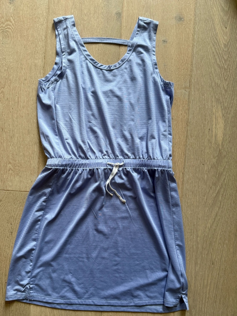 Zelle Girls Light Athletic Tank Dress with Drawstring Waist